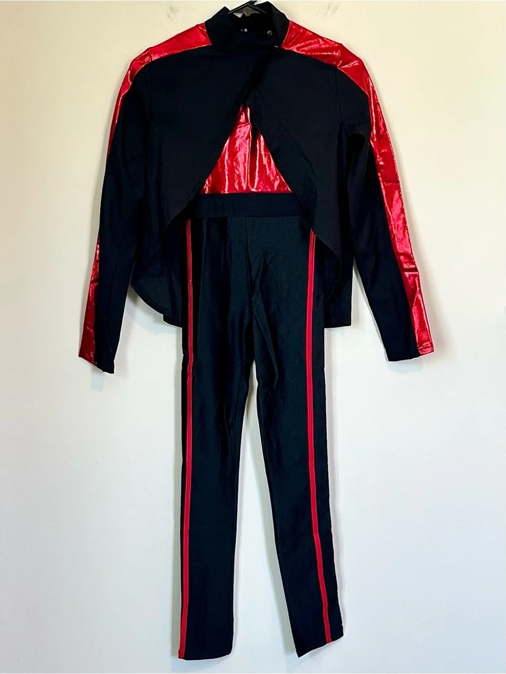NEW Weissman So Far So Great Black & Red Dance Set - Size: LC